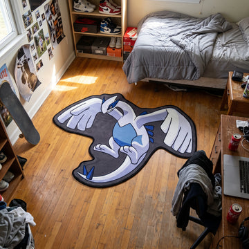 Flying Lugia Rug - Shaped Anime Area Rug