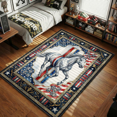 Ford Mustang Logo Rug - Muscle Floor Mat