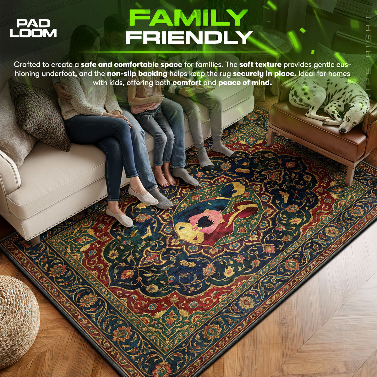 Forger Familien-Silhouetten-Teppich - Spy x Family Stuhlmatte