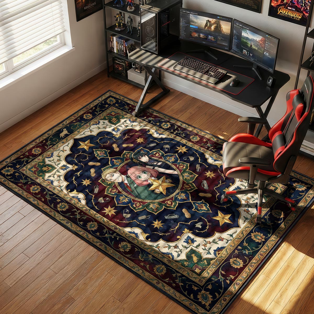 Forger Family Stella Star Portrait Rug - Spy x Family Chair Mat