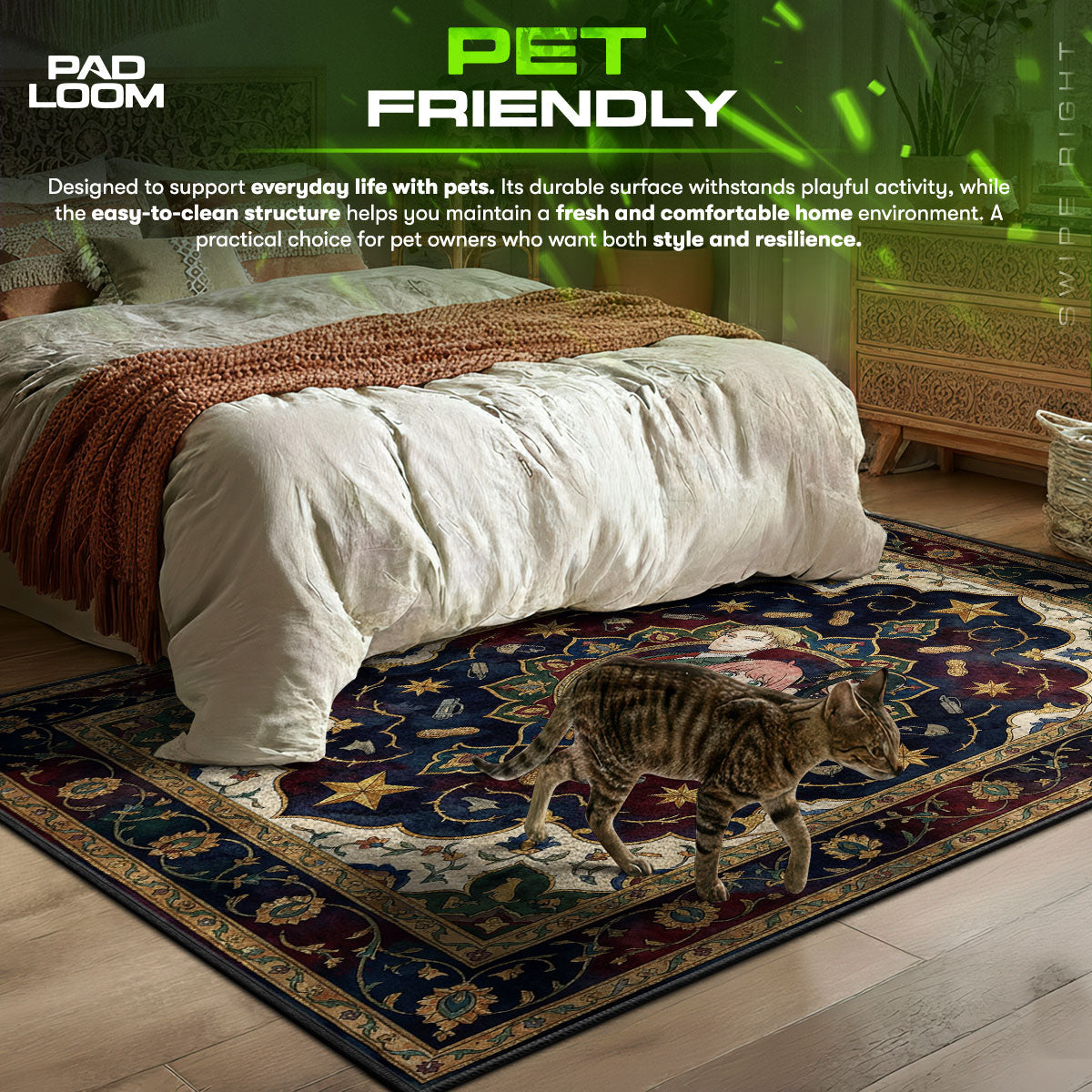 Forger Family Stella Star Portrait Rug - Spy x Family Chair Mat