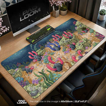 Fossil Tidepool Mouse Pad – gaming desk mat by Padloom