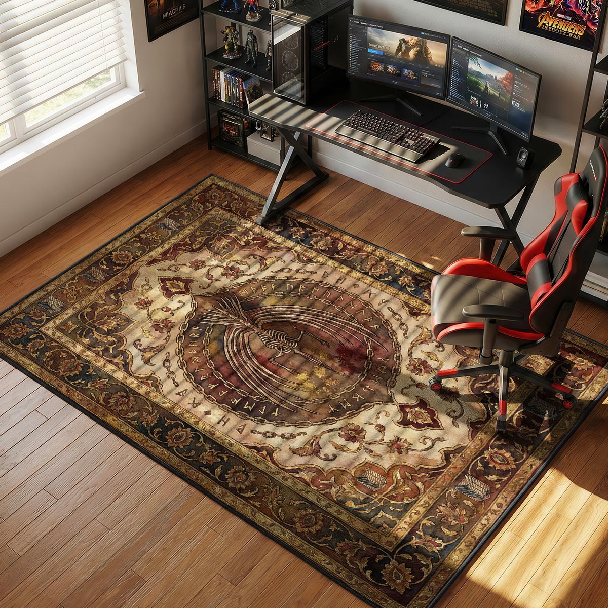 Gründungs-Titan Skelett-Teppich - Angriff der Titanen Stuhlmatte