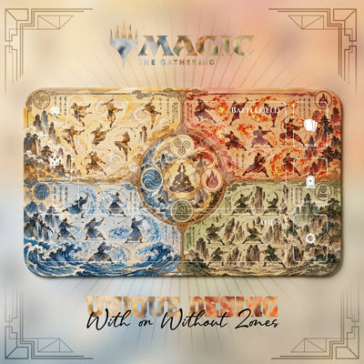 Four Nations Elements Avatar Playmat - MTG Mat