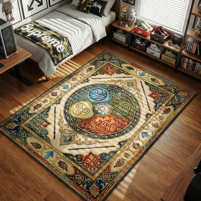 Four Nations White Lotus Rug - Avatar Room Mat