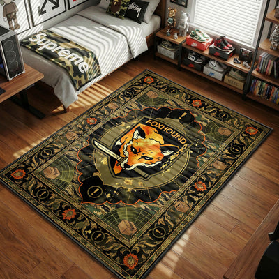 Foxhound Stealth Logo Rug - Metal Gear Solid Room Mat