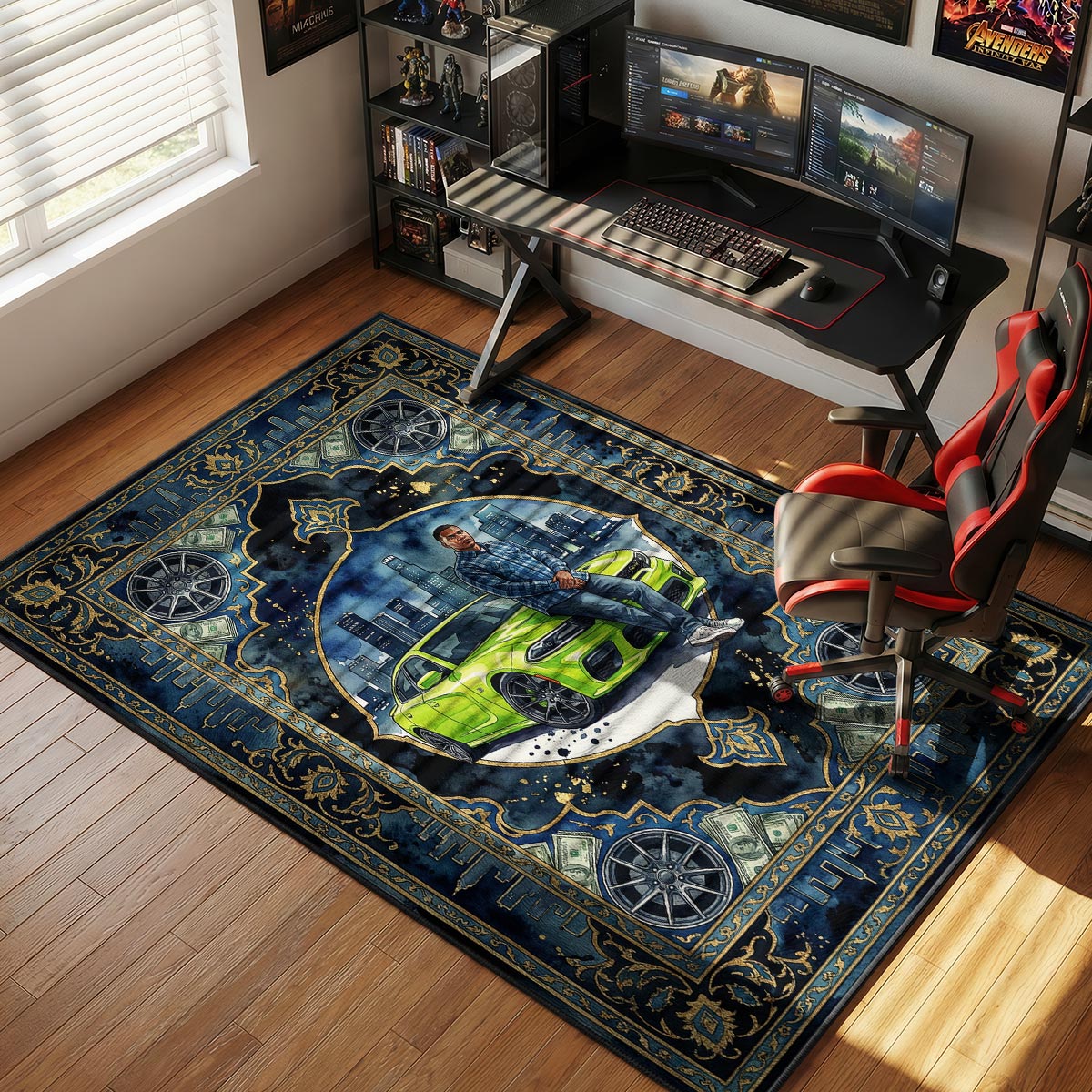 Franklin Clinton Street Racer Rug - GTA V Chair Mat