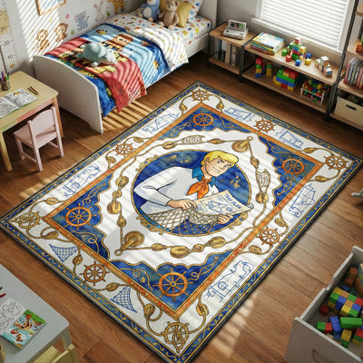 Fred Trap Plan Rug — Scooby-Doo Cartoon Area Rug