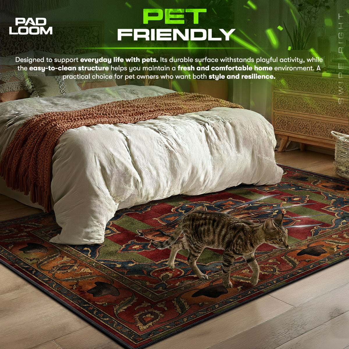 Detailed close-up of Freddy rug pattern
