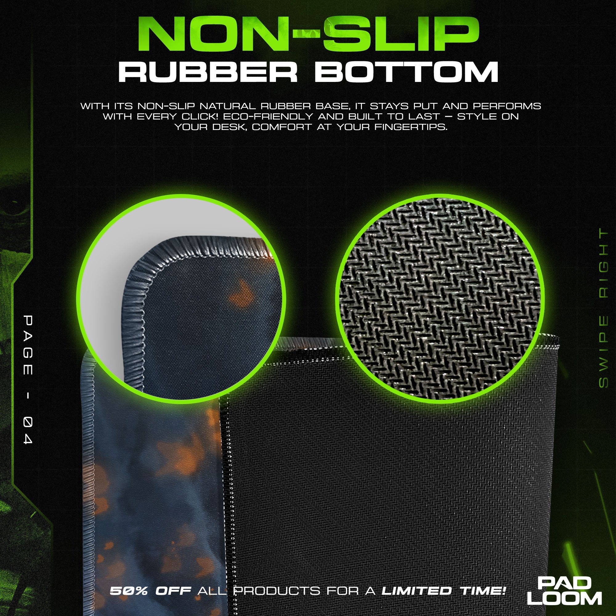 Frieren Blooming Field Mouse Pad, Anime Gaming Desk Mat Padloom