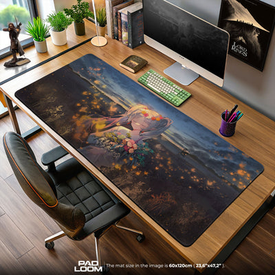 Frieren Blooming Field Mouse Pad, Anime Gaming Desk Mat