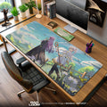 Frieren & Fern Journey Scene Mouse Pad, Anime Gaming Desk Mat Padloom