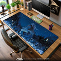 Frieren Moonlit Resolve Mouse Pad, Anime Gaming Desk Mat Padloom