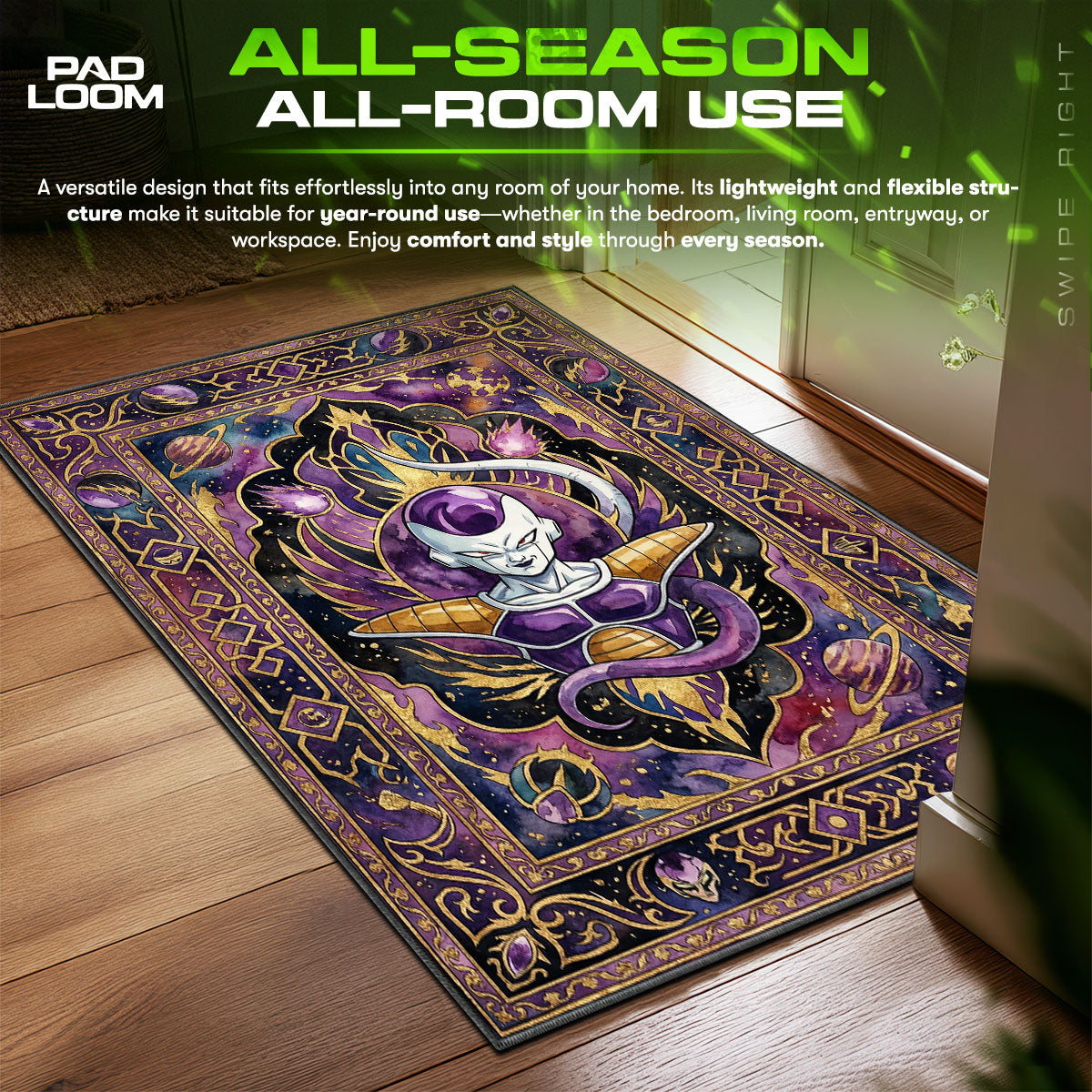 Emperor Universe Dragon Ball Z Chair fan rug — premium quality print