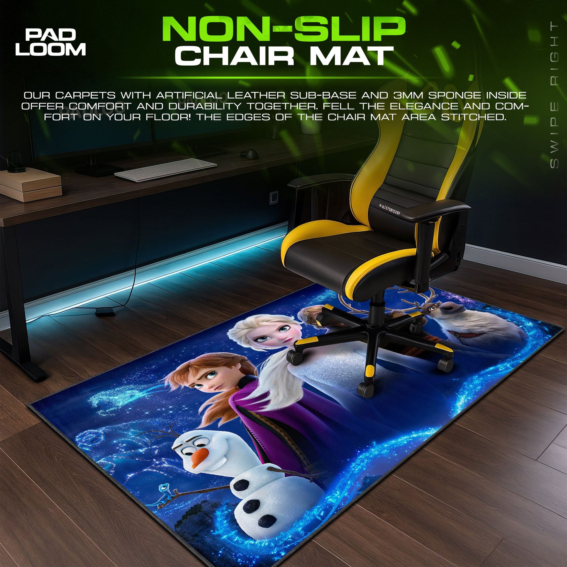 Frozen Night Magic Mouse Pad - Enchanted Team Desk Mat Padloom