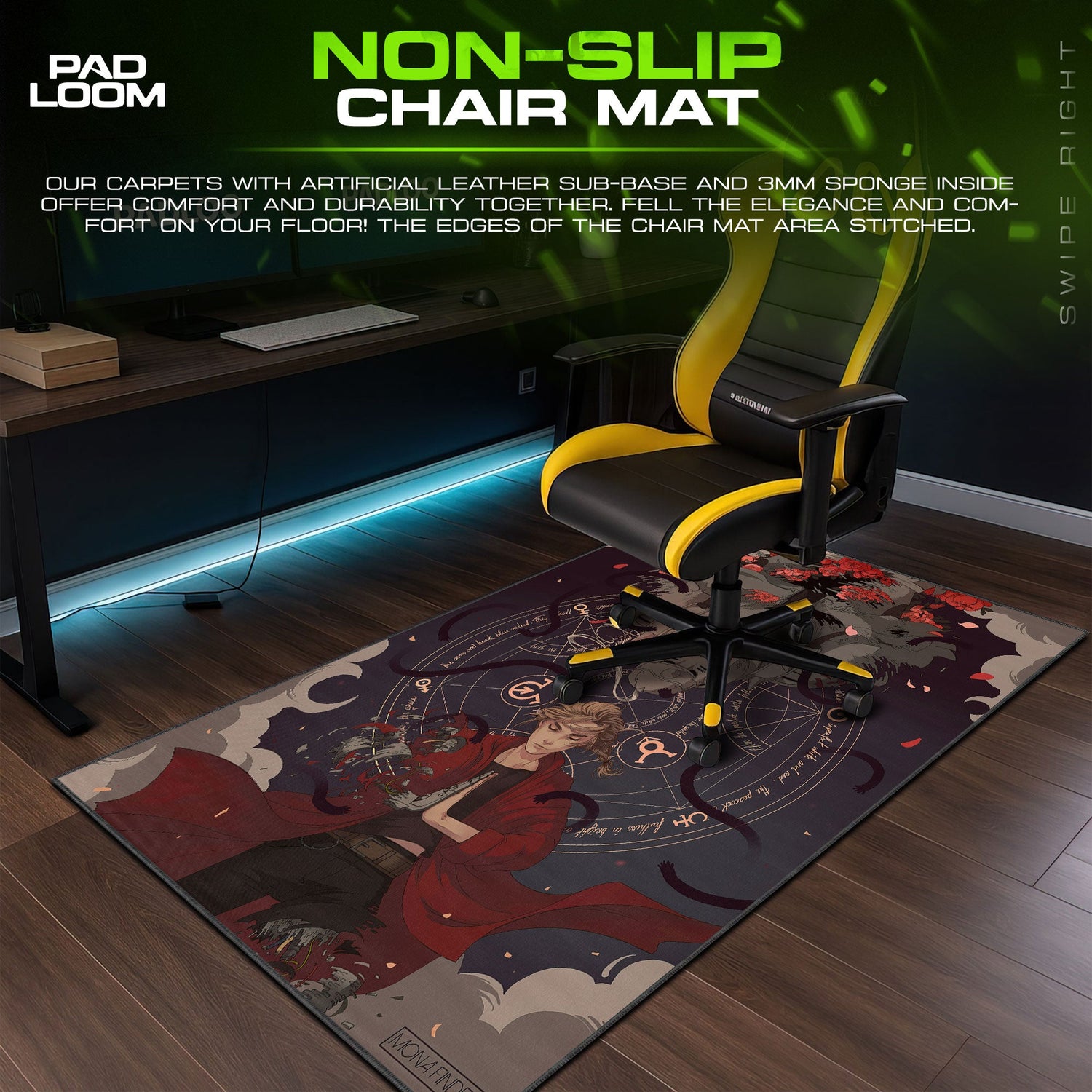 Fullmetal Alchemist Brothers Bond Mouse Pad, Anime Desk Mat Padloom