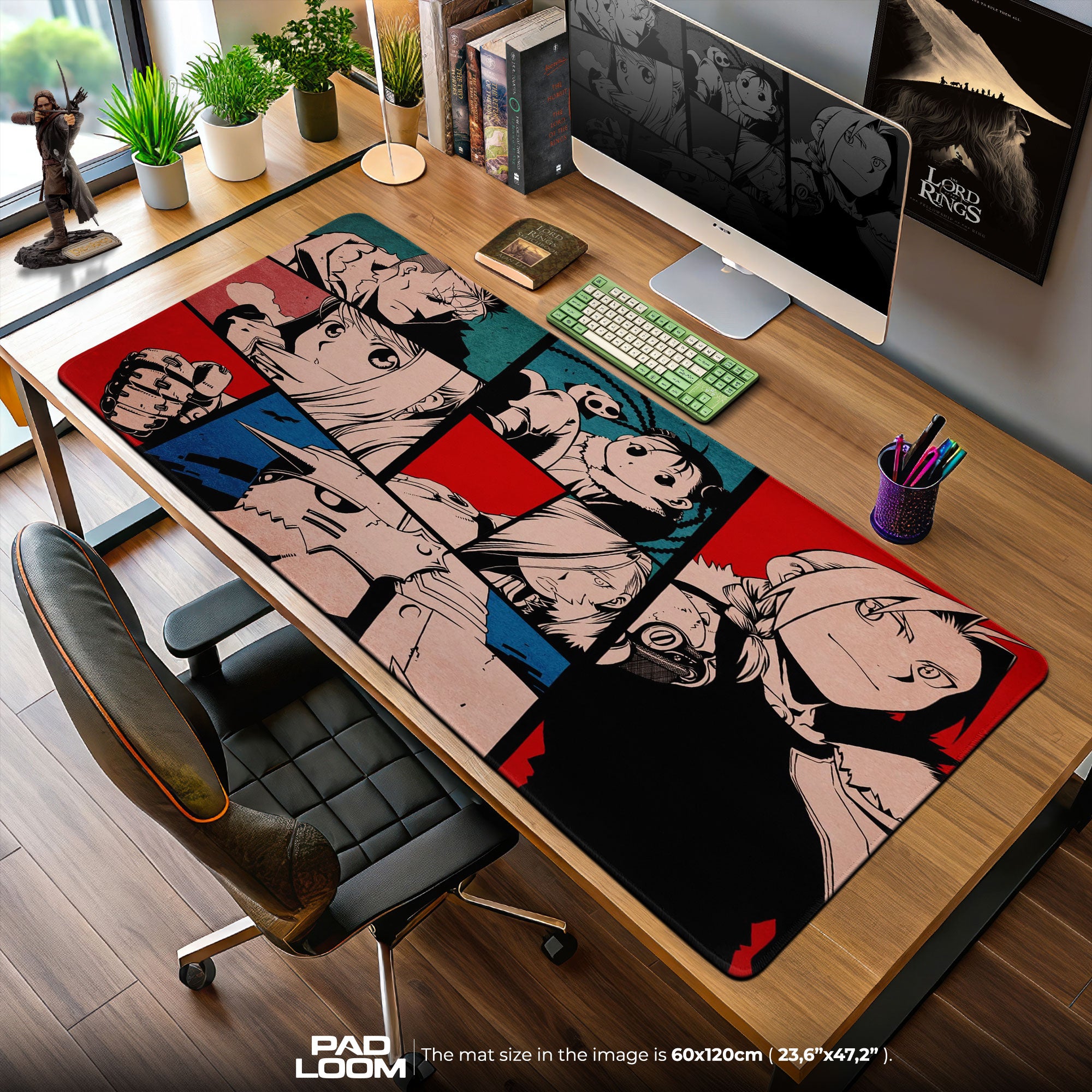 Fullmetal Alchemist Character Panels Mouse Pad, Anime Desk Mat