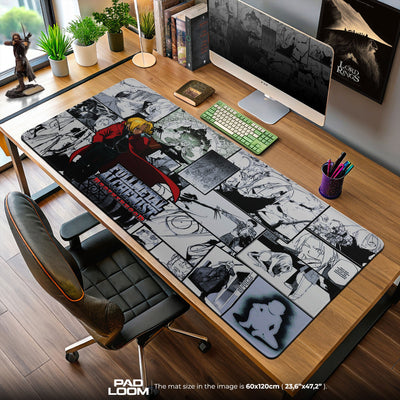 Fullmetal Alchemist Manga Panels Mouse Pad, Anime Desk Mat