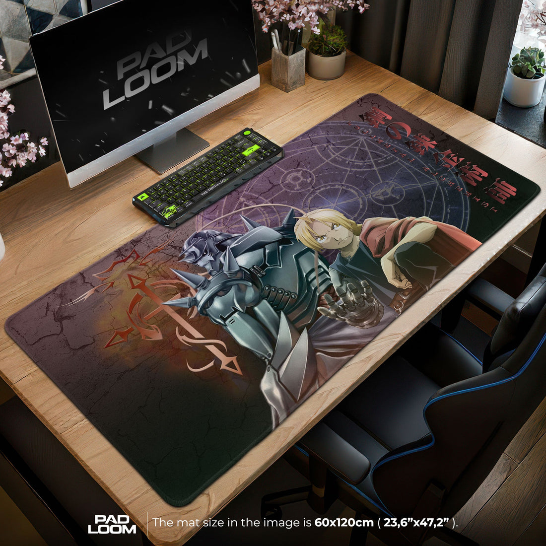 Fullmetal Alchemist Mouse Pad - Alchemy Circle Anime Desk Mat Padloom