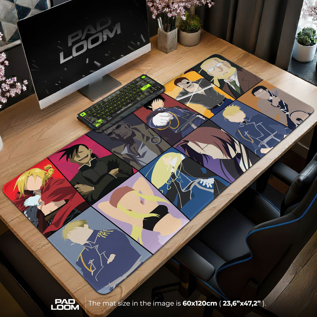 Fullmetal Alchemist Mouse Pad - Lightning Alchemy Anime Desk Mat Padloom