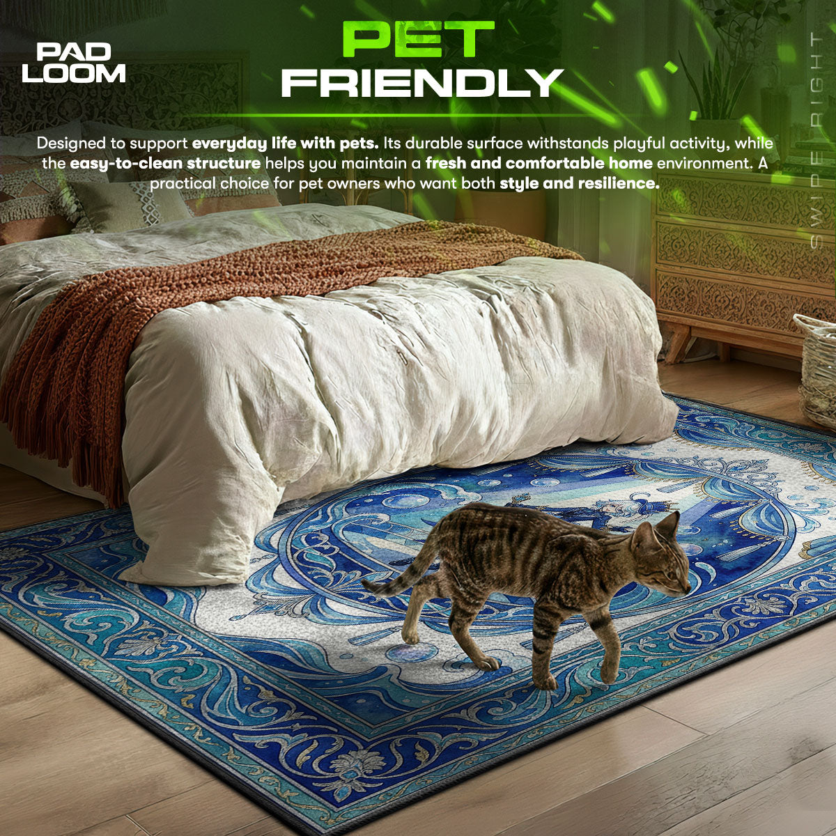 Furina Scheinwerfer Teppich - Genshin Impact Stuhlunterlage