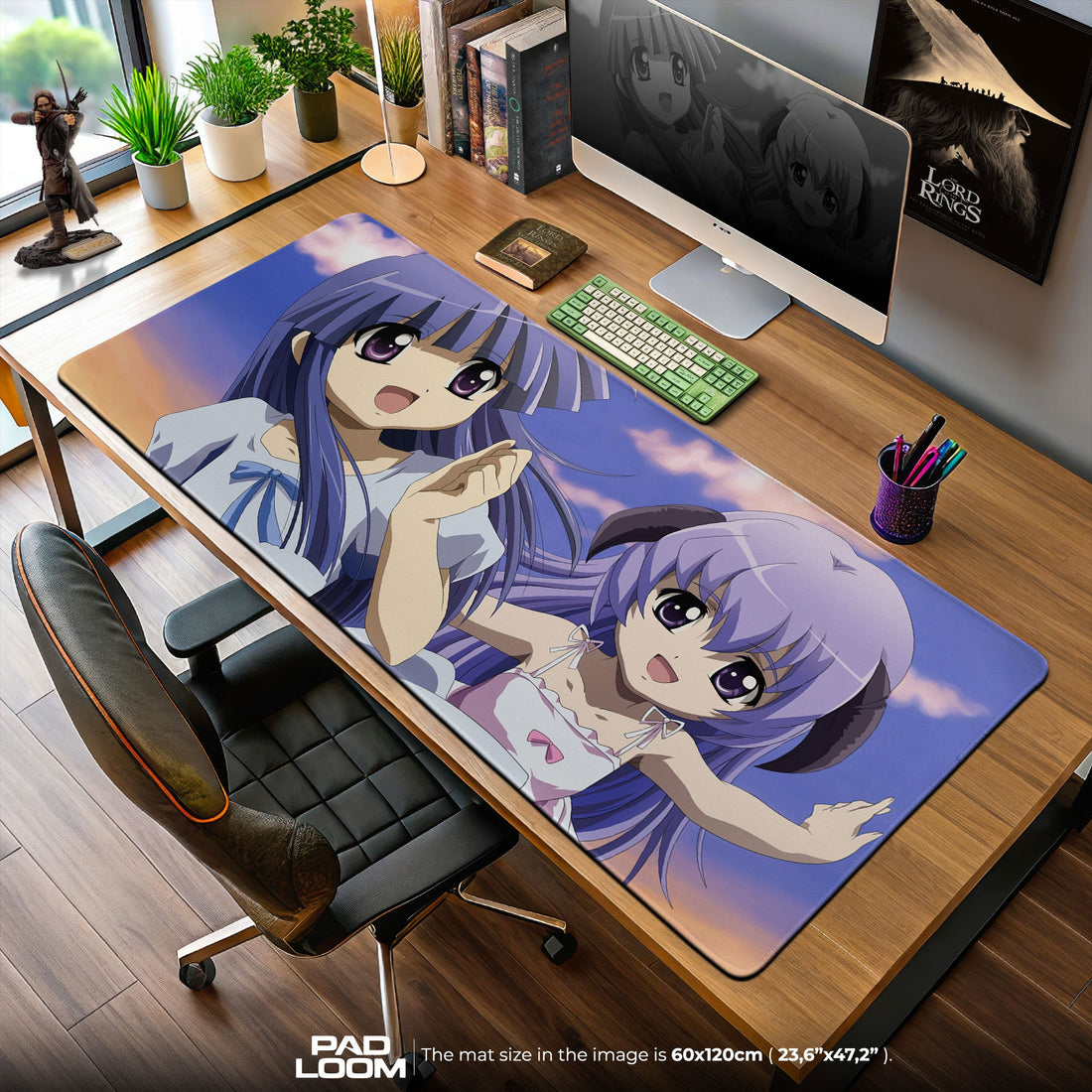 Furude Rika Mouse Pad - Serene Summer Anime Desk Mat Padloom