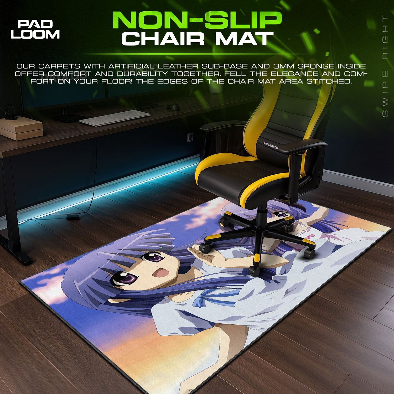 Furude Rika Mouse Pad - Serene Summer Anime Desk Mat Padloom