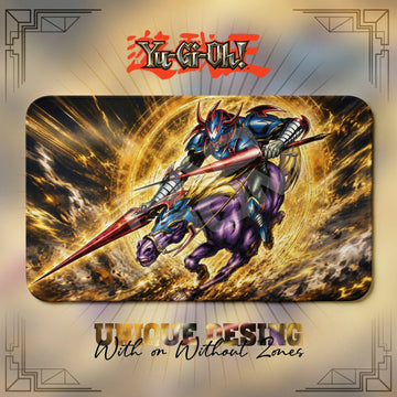 Gaia Fierce Knight Charge Playmat – Yugioh TCG duel mat, 24 x 14 in