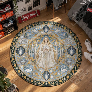 Galadriel Phial Round Rug - Lord of the Rings Chair Mat