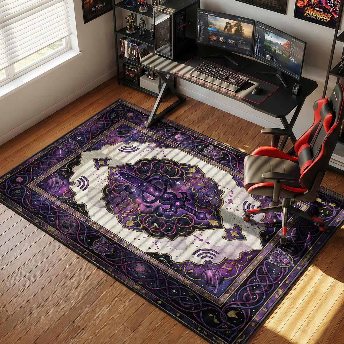 Sword Cosmic Stardew Valley Chair rug — main product view