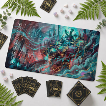 Galio Dread Riftbound TCG playmat – zone-free full-art League of Legends game mat