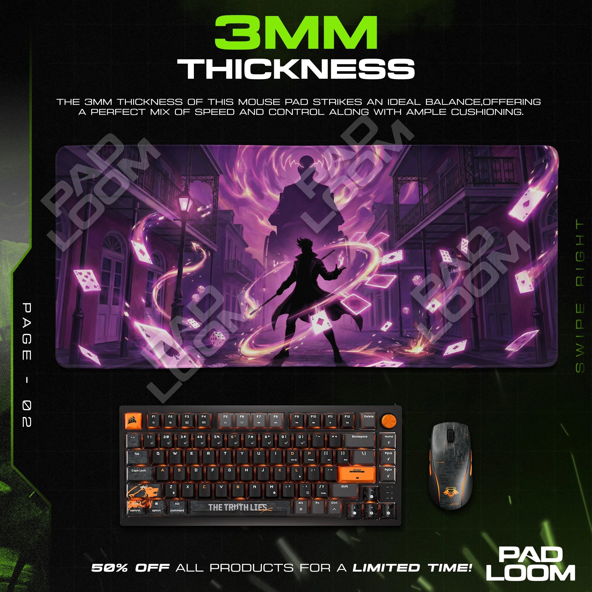 Gambit Bourbon Street Mouse Pad - X-Men Desk Mat