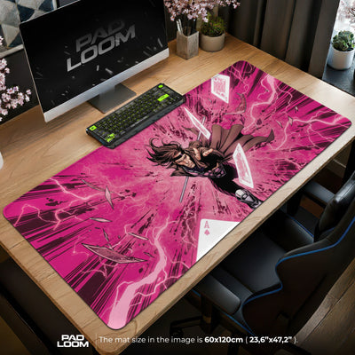 Gambit Kinetic Blast Mouse Pad - X-Men Desk Mat