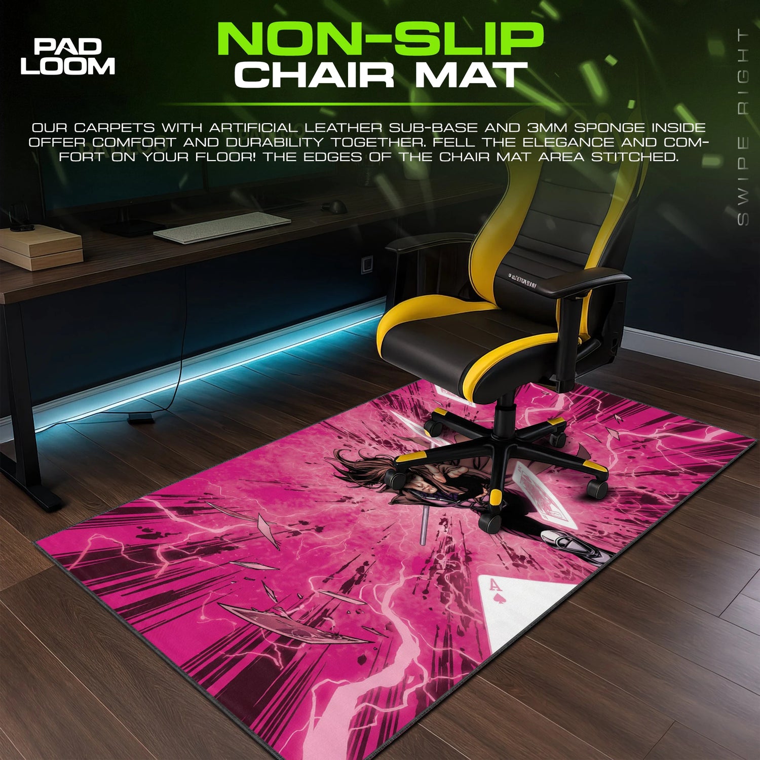 Gambit Kinetic Blast Mouse Pad - X-Men Desk Mat