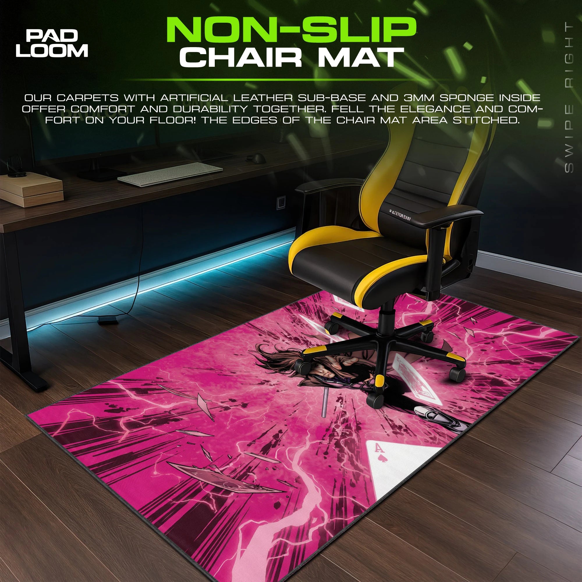 Gambit Kinetic Blast Mouse Pad - X-Men Desk Mat