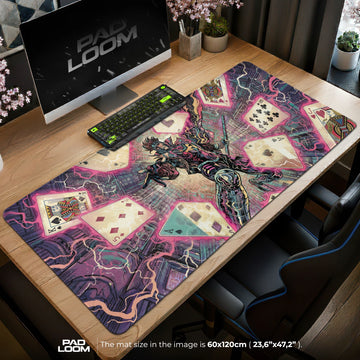 Gambit Neon Ace Mouse Pad - X-Men Desk Mat