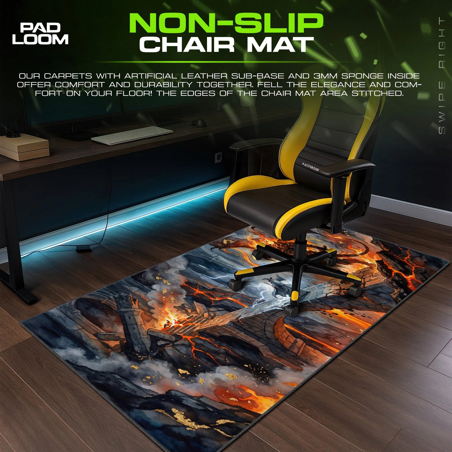 Gandalf and the Balrog Mouse Pad - LOTR Desk Mat