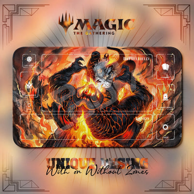 Gandalf Balrog Inferno Playmat - LOTR MTG Magic Mat