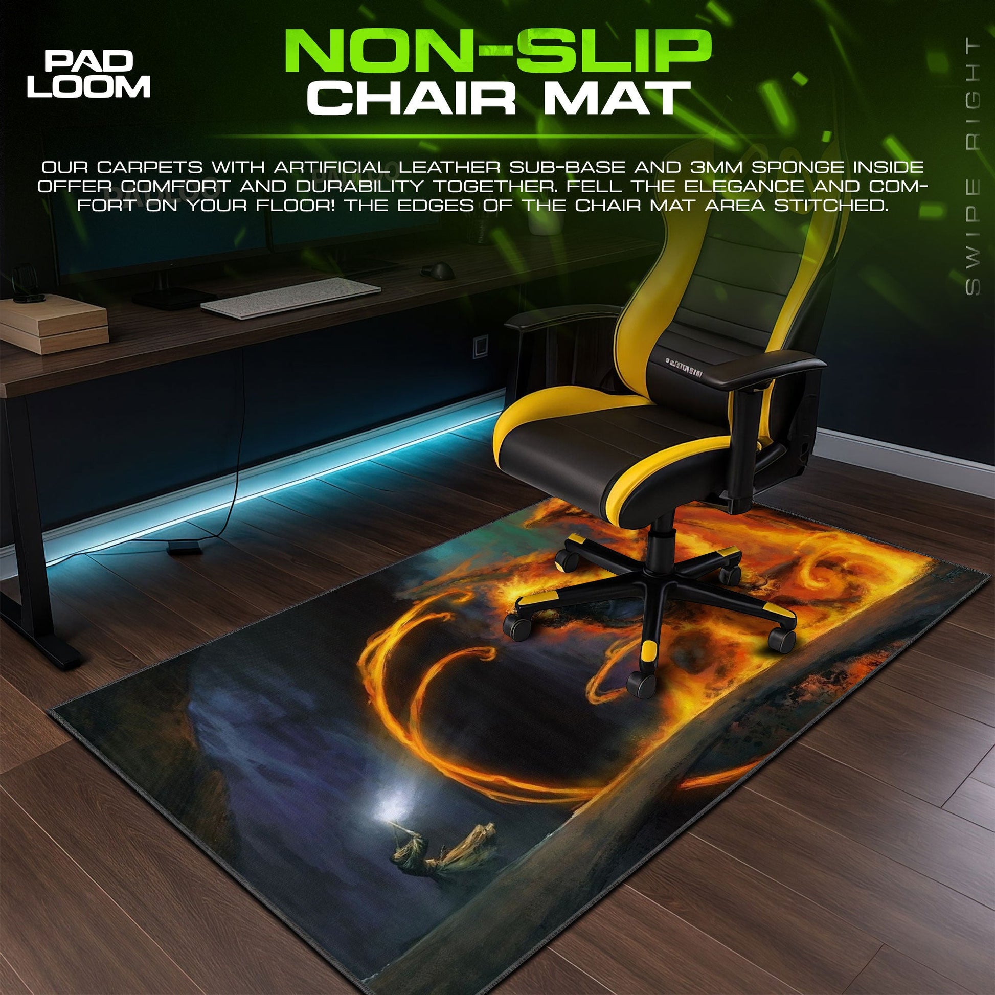 Gandalf vs Balrog Mouse Pad - LOTR Fantasy Gaming Mouse Pad Padloom