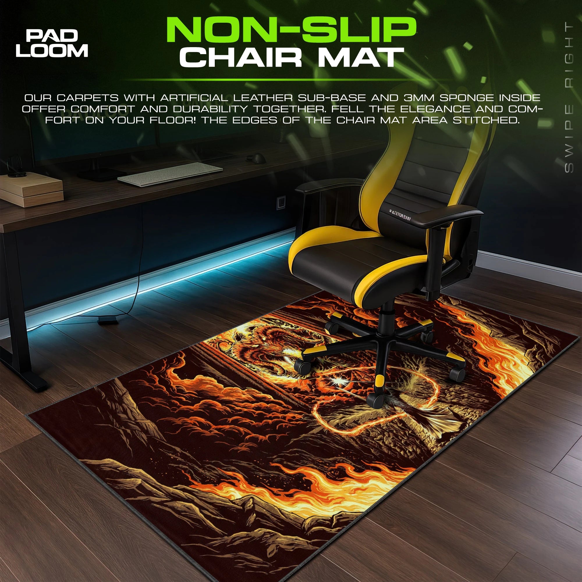 Gandalf vs Balrog Mouse Pad - LOTR Desk Mat