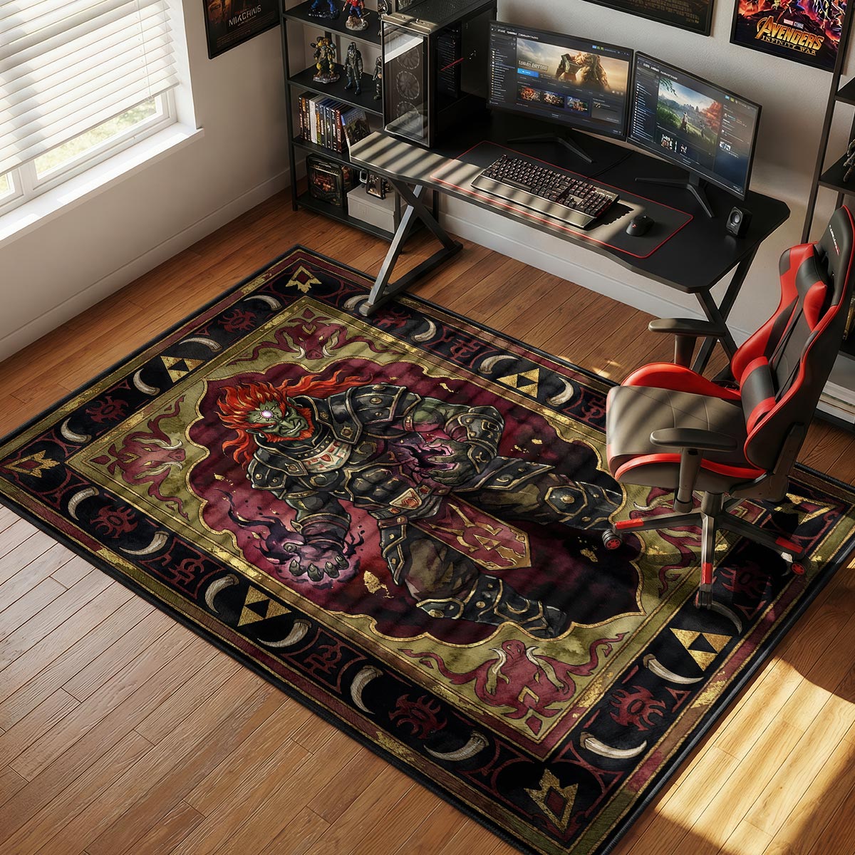 Ganondorf Demon King Rug - Zelda Chair Mat