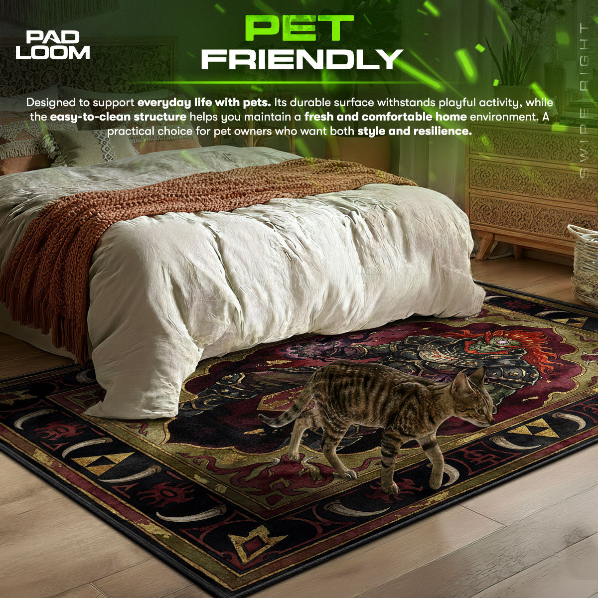 Ganondorf Demon King Rug - Zelda Chair Mat