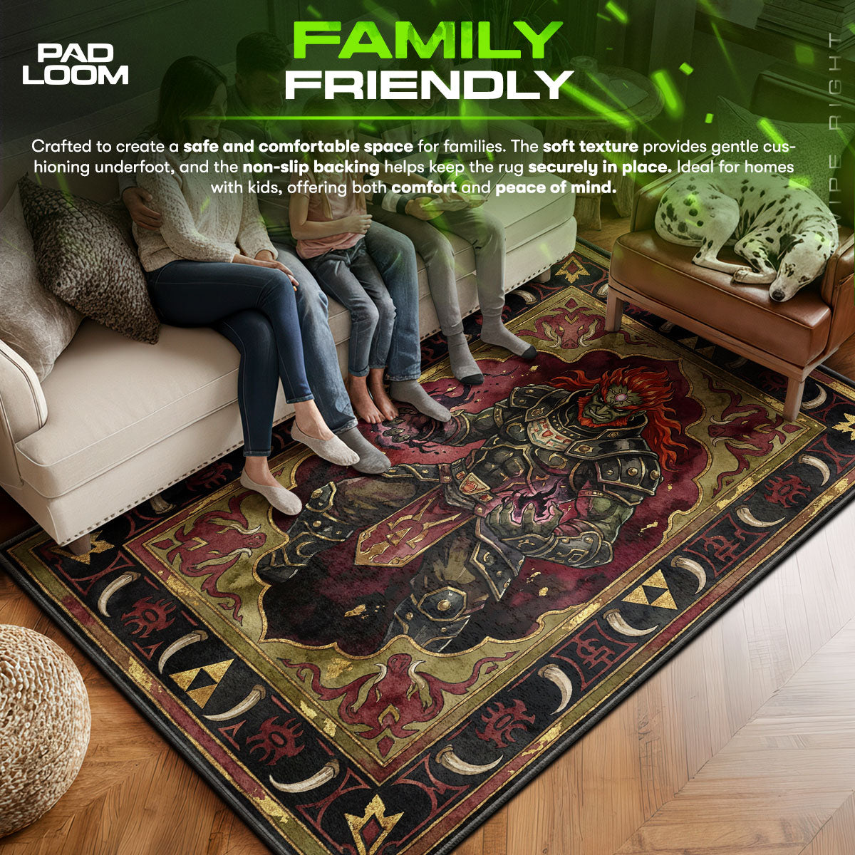 Ganondorf Demon King Rug - Zelda Chair Mat