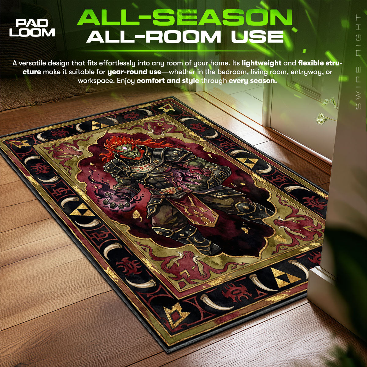 Ganondorf Demon King Rug - Zelda Chair Mat