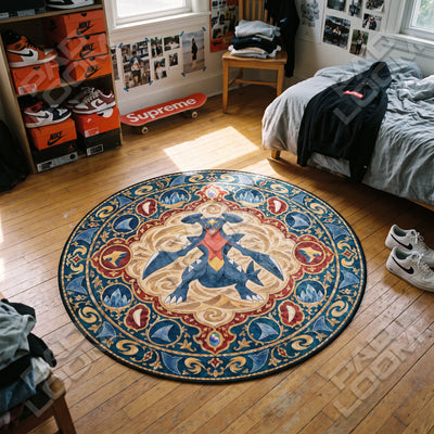 Garchomp Desert Round Rug - Pokemon Chair Mat