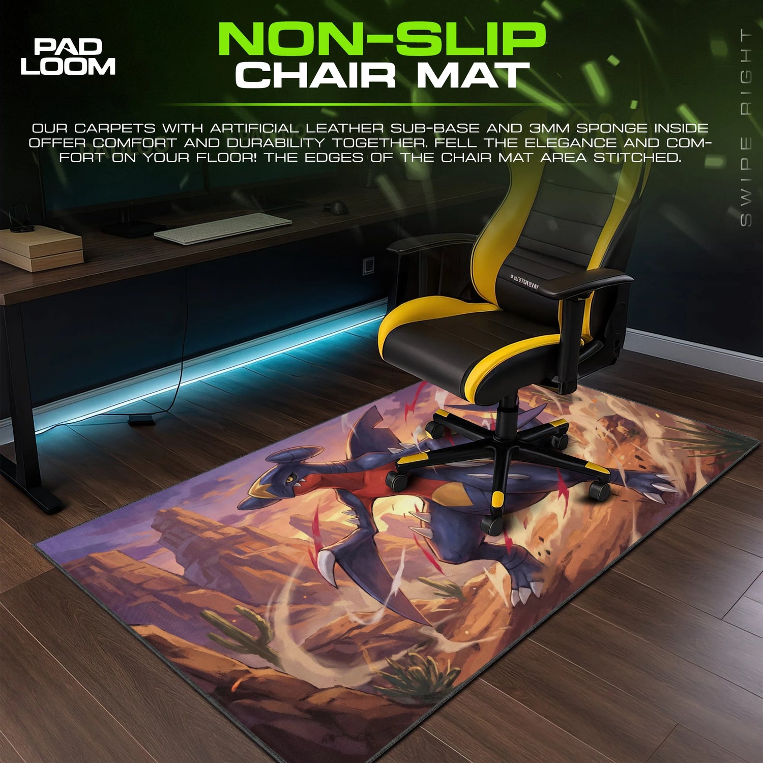 Garchomp Desert Sandstorm Mouse Pad - Pokémon Mat