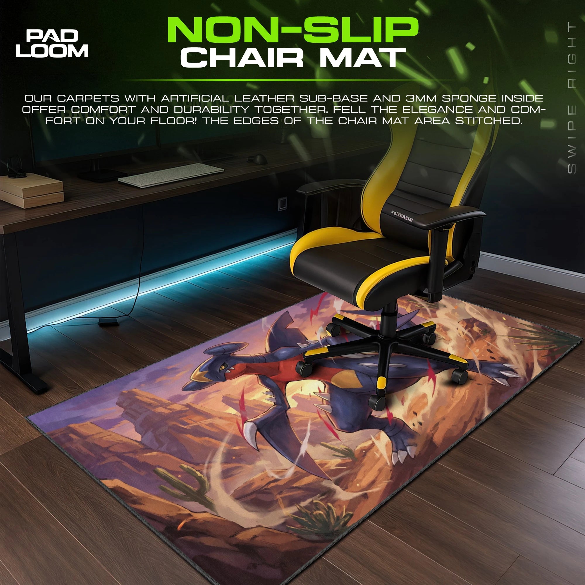 Garchomp Desert Sandstorm Mouse Pad - Pokémon Mat