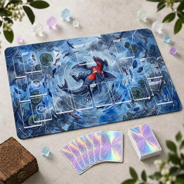 Garchomp Pond Playmat - Pokemon TCG Mat