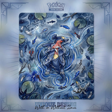 Garchomp Tempest 2-player Pokemon TCG playmat, 24x28 in duel mat design