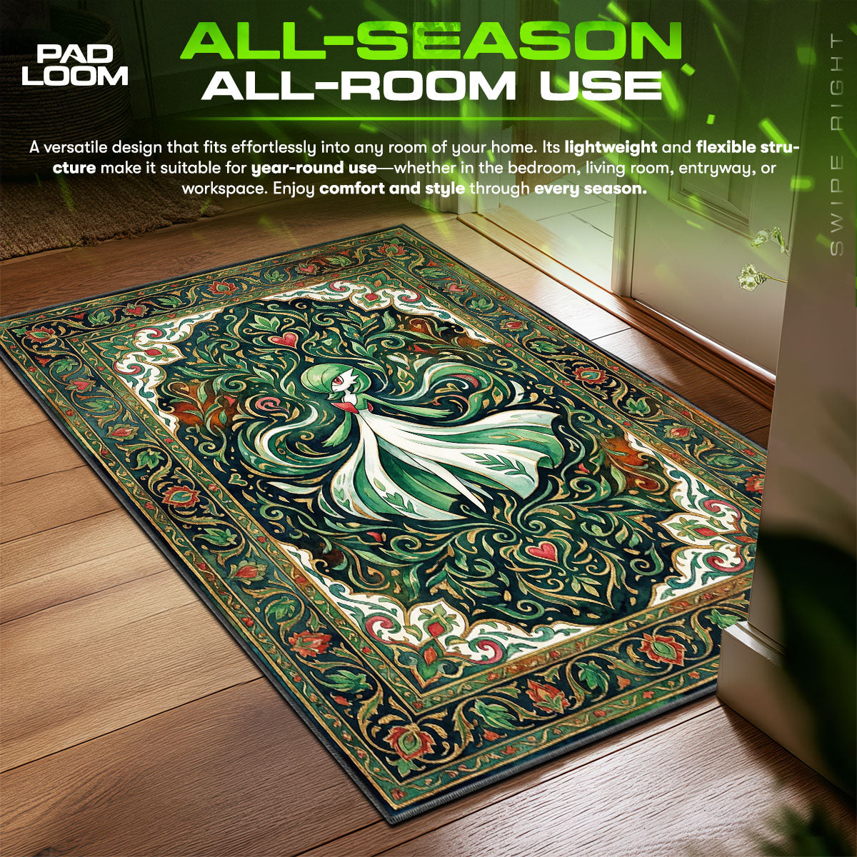Gardevoir Nature Embrace Chair fan rug — premium quality print